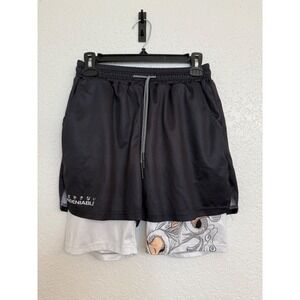 Kids‎ Running Shorts Black Undeniable Graphic Athletic Layered Shorts